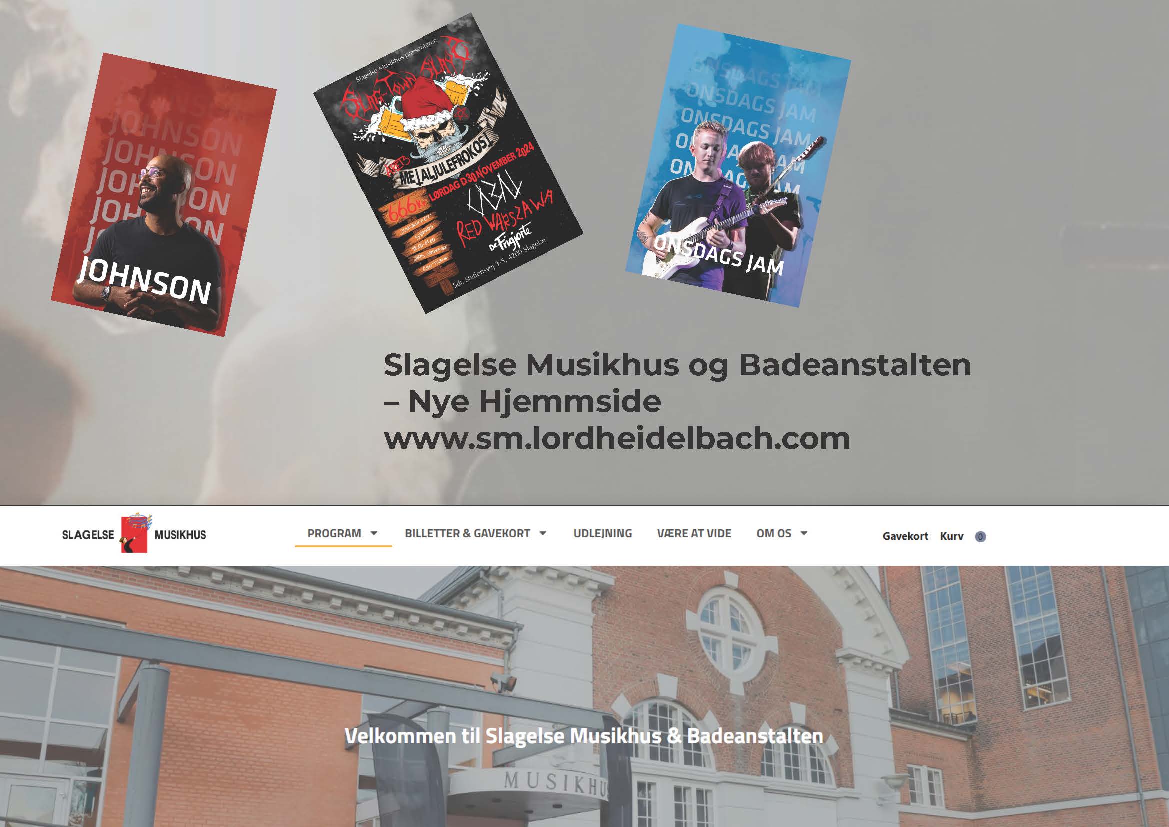 Slagelse Musikhus nye hjemmside